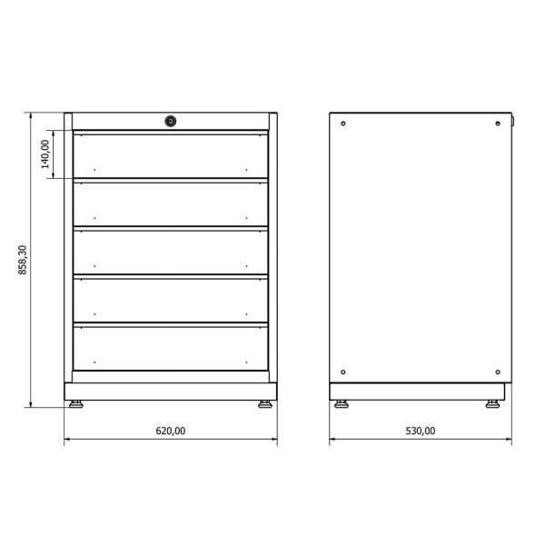 36.18.30.02 Drawer Cabinet (x5)