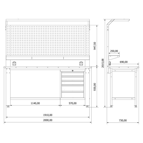 BD.36.15.40 Proline Workbench