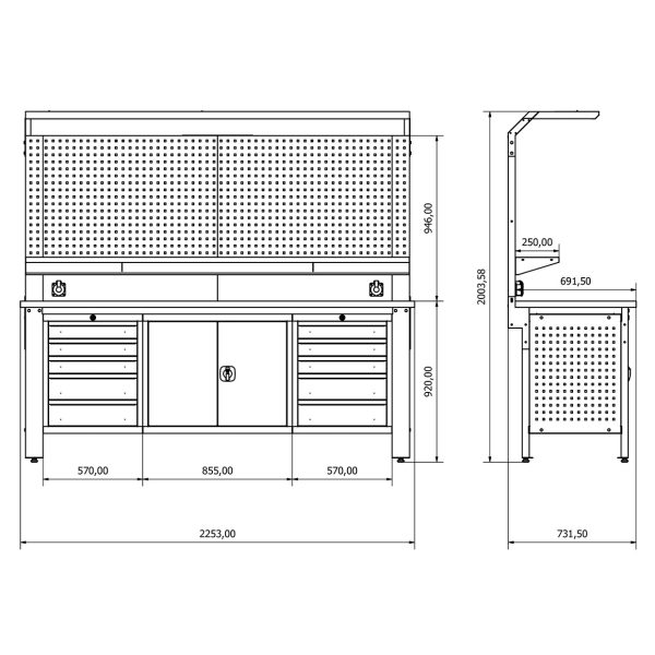 BD.36.15.43 Proline Workbench