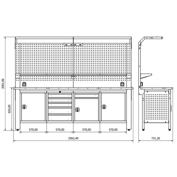 BD.36.15.44 Proline Workbench