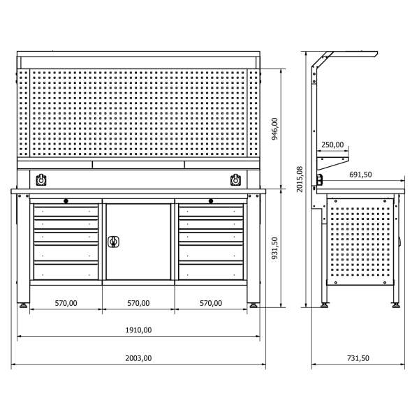 BD.36.15.57 Proline Workbench