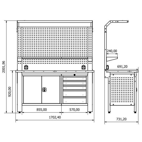 BD.36.15.67 Proline Workbench