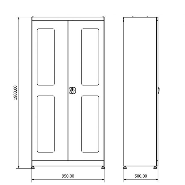 BD.36.24.29 Industrial Storage Cabinet