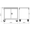 BD.36.44.11 Tool Cart with Storage Cabinet