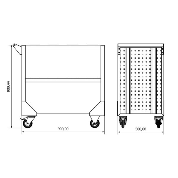 BD.36.44.71 Tool Trolley with Morse Holder